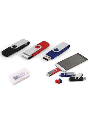 8 GB Döner Kapaklı USB Bellek (OTG Özellikli)