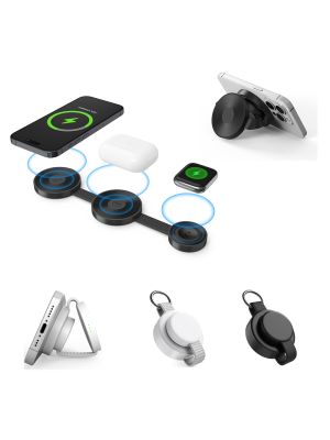 3'ü 1 Arada Wireless Kablosuz Şarj Cihazı